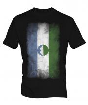 Kabardino-Balkaria Faded Flag Mens T-Shirt