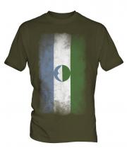 Kabardino-Balkaria Faded Flag Mens T-Shirt