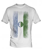 Kabardino-Balkaria Faded Flag Mens T-Shirt