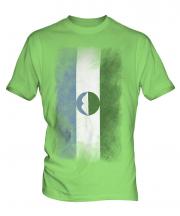 Kabardino-Balkaria Faded Flag Mens T-Shirt