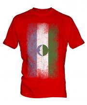 Kabardino-Balkaria Faded Flag Mens T-Shirt