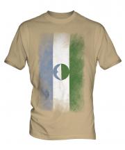 Kabardino-Balkaria Faded Flag Mens T-Shirt