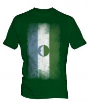 Kabardino-Balkaria Faded Flag Mens T-Shirt