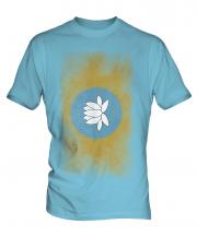 Kalmykia Faded Flag Mens T-Shirt