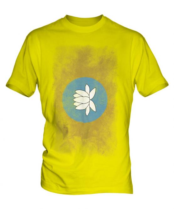 Kalmykia Faded Flag Mens T-Shirt