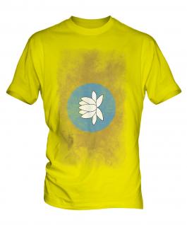 Kalmykia Faded Flag Mens T-Shirt