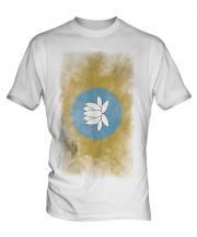 Kalmykia Faded Flag Mens T-Shirt