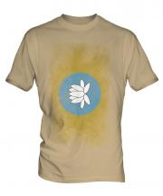 Kalmykia Faded Flag Mens T-Shirt