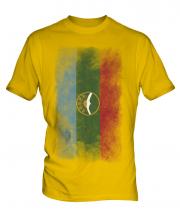 Karachay-Cherkessia Faded Flag Mens T-Shirt