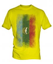 Karachay-Cherkessia Faded Flag Mens T-Shirt