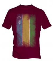 Karakalpakstan Faded Flag Mens T-Shirt