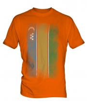 Karakalpakstan Faded Flag Mens T-Shirt