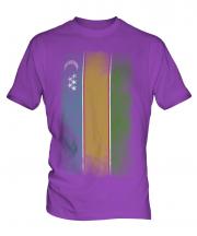 Karakalpakstan Faded Flag Mens T-Shirt