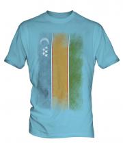 Karakalpakstan Faded Flag Mens T-Shirt