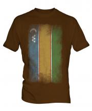 Karakalpakstan Faded Flag Mens T-Shirt