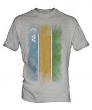 Karakalpakstan Faded Flag Mens T-Shirt