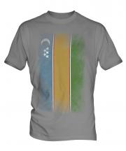 Karakalpakstan Faded Flag Mens T-Shirt