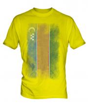 Karakalpakstan Faded Flag Mens T-Shirt