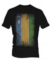 Karakalpakstan Faded Flag Mens T-Shirt