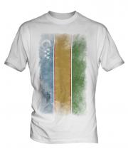Karakalpakstan Faded Flag Mens T-Shirt
