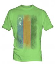 Karakalpakstan Faded Flag Mens T-Shirt
