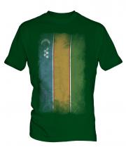 Karakalpakstan Faded Flag Mens T-Shirt