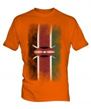 Kenya Faded Flag Mens T-Shirt