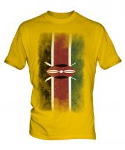 Kenya Faded Flag Mens T-Shirt
