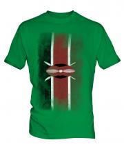 Kenya Faded Flag Mens T-Shirt