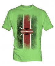 Kenya Faded Flag Mens T-Shirt