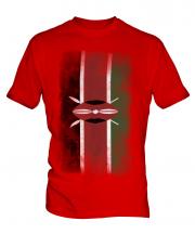 Kenya Faded Flag Mens T-Shirt