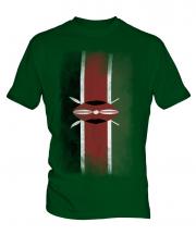 Kenya Faded Flag Mens T-Shirt