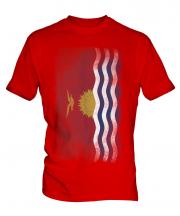Kiribati Faded Flag Mens T-Shirt