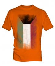 Kuwait Faded Flag Mens T-Shirt
