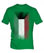 Kuwait Faded Flag Mens T-Shirt