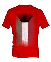 Kuwait Faded Flag Mens T-Shirt