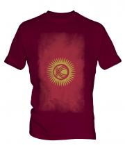 Kyrgyzstan Faded Flag Mens T-Shirt