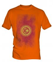 Kyrgyzstan Faded Flag Mens T-Shirt