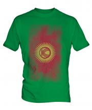 Kyrgyzstan Faded Flag Mens T-Shirt
