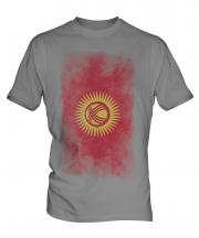 Kyrgyzstan Faded Flag Mens T-Shirt