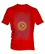 Kyrgyzstan Faded Flag Mens T-Shirt