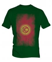 Kyrgyzstan Faded Flag Mens T-Shirt
