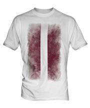 Latvia Faded Flag Mens T-Shirt