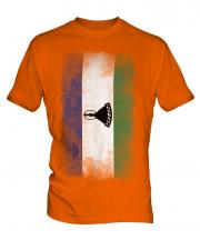 Lesotho Faded Flag Mens T-Shirt