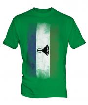 Lesotho Faded Flag Mens T-Shirt