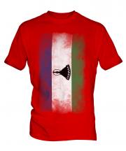 Lesotho Faded Flag Mens T-Shirt