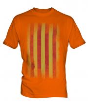 Catalonia Faded Flag Mens T-Shirt