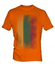 Lithuania Faded Flag Mens T-Shirt