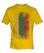 Lithuania Faded Flag Mens T-Shirt