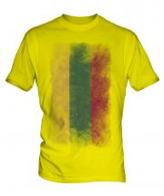 Lithuania Faded Flag Mens T-Shirt
